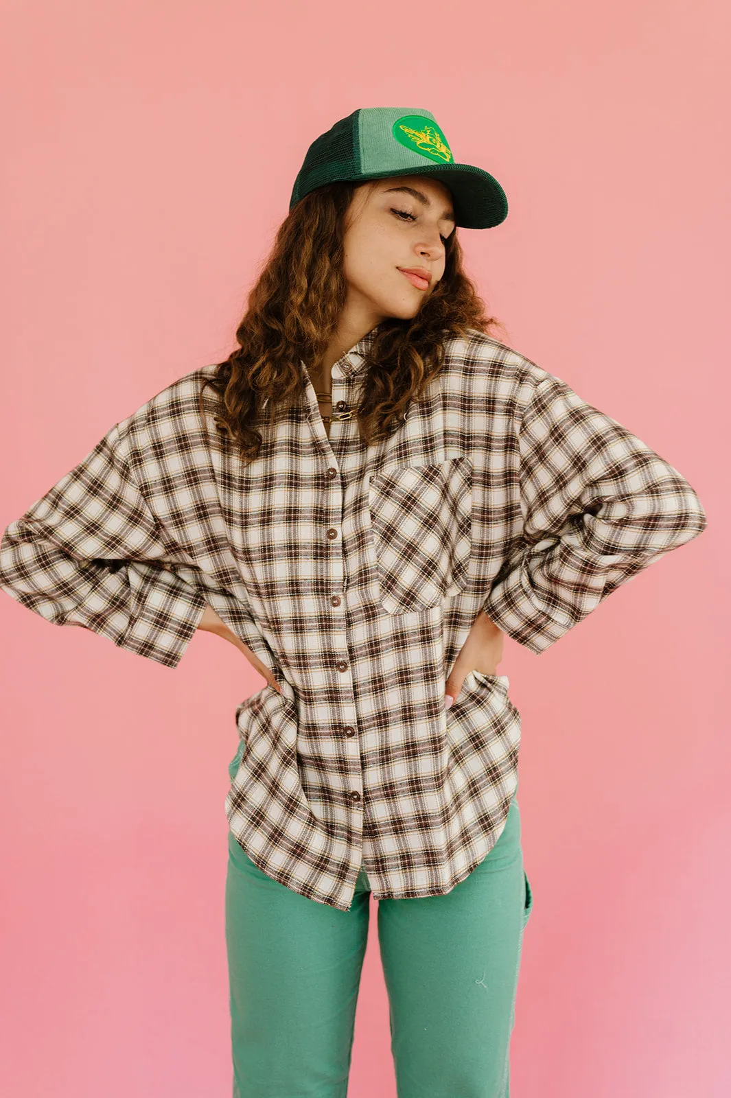 In The Band Flannel Top
