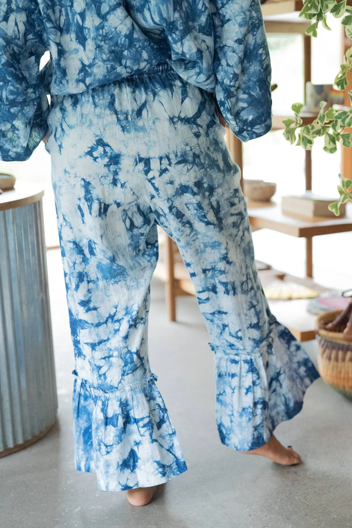 Indigo Donna Pants (Linen, One of a Kind)
