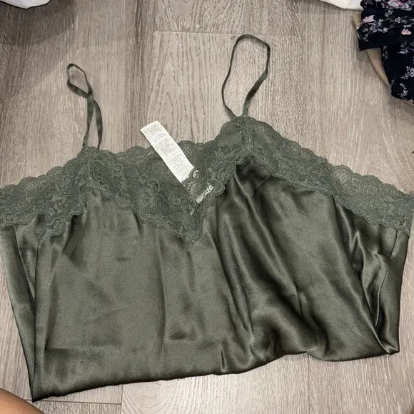 Intimissi Pajama silk lace M bottom S top SET