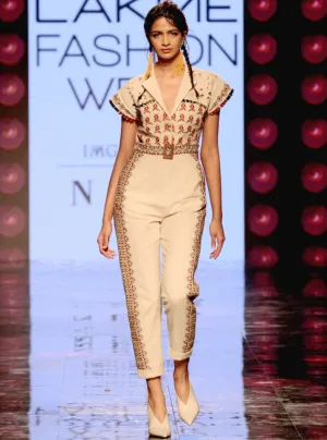 Ivory Kala Cotton Jumpsuit