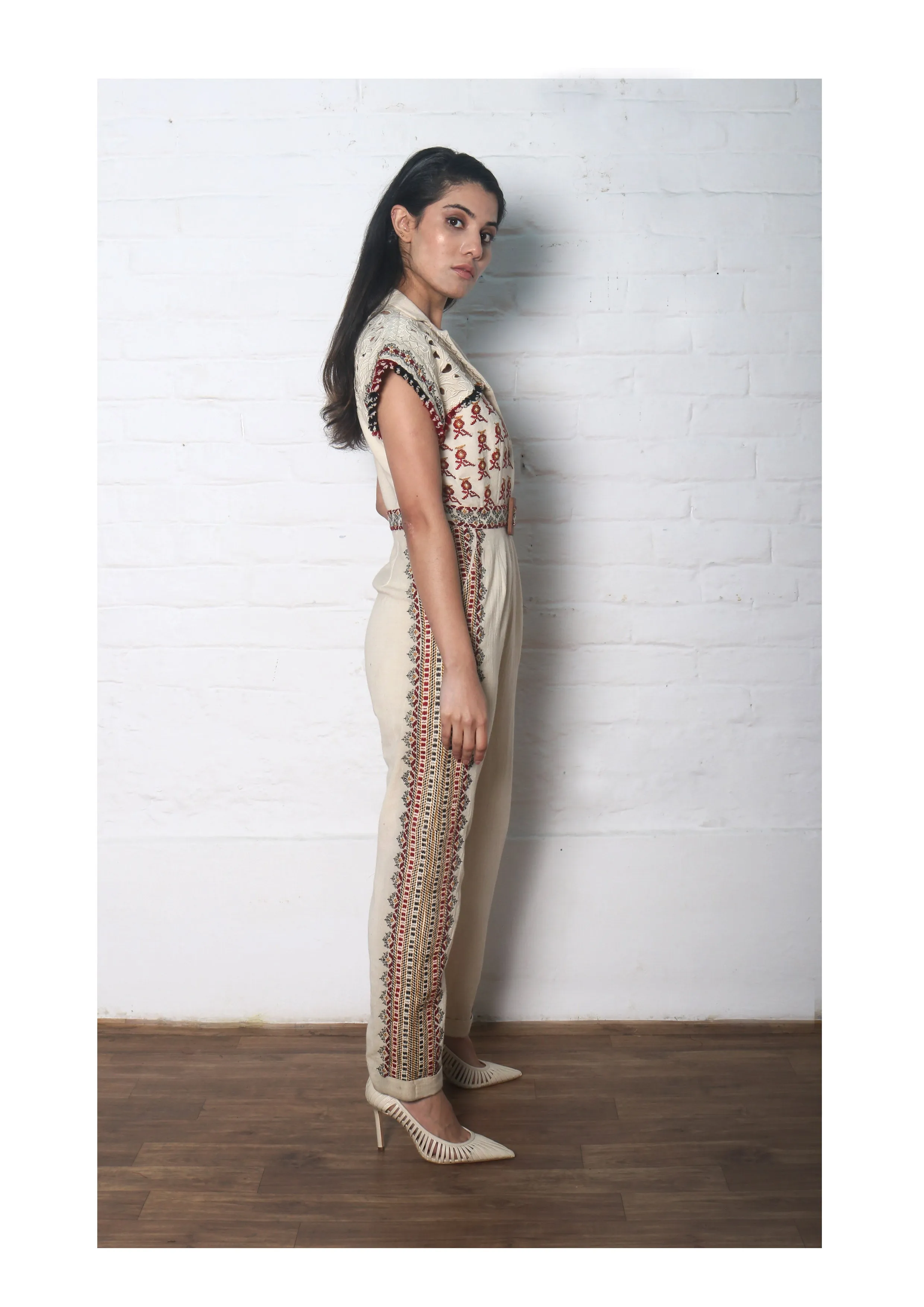Ivory Kala Cotton Jumpsuit
