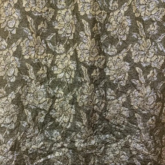 J. Crew Collection Green Gold Silk Floral Lace B2/16