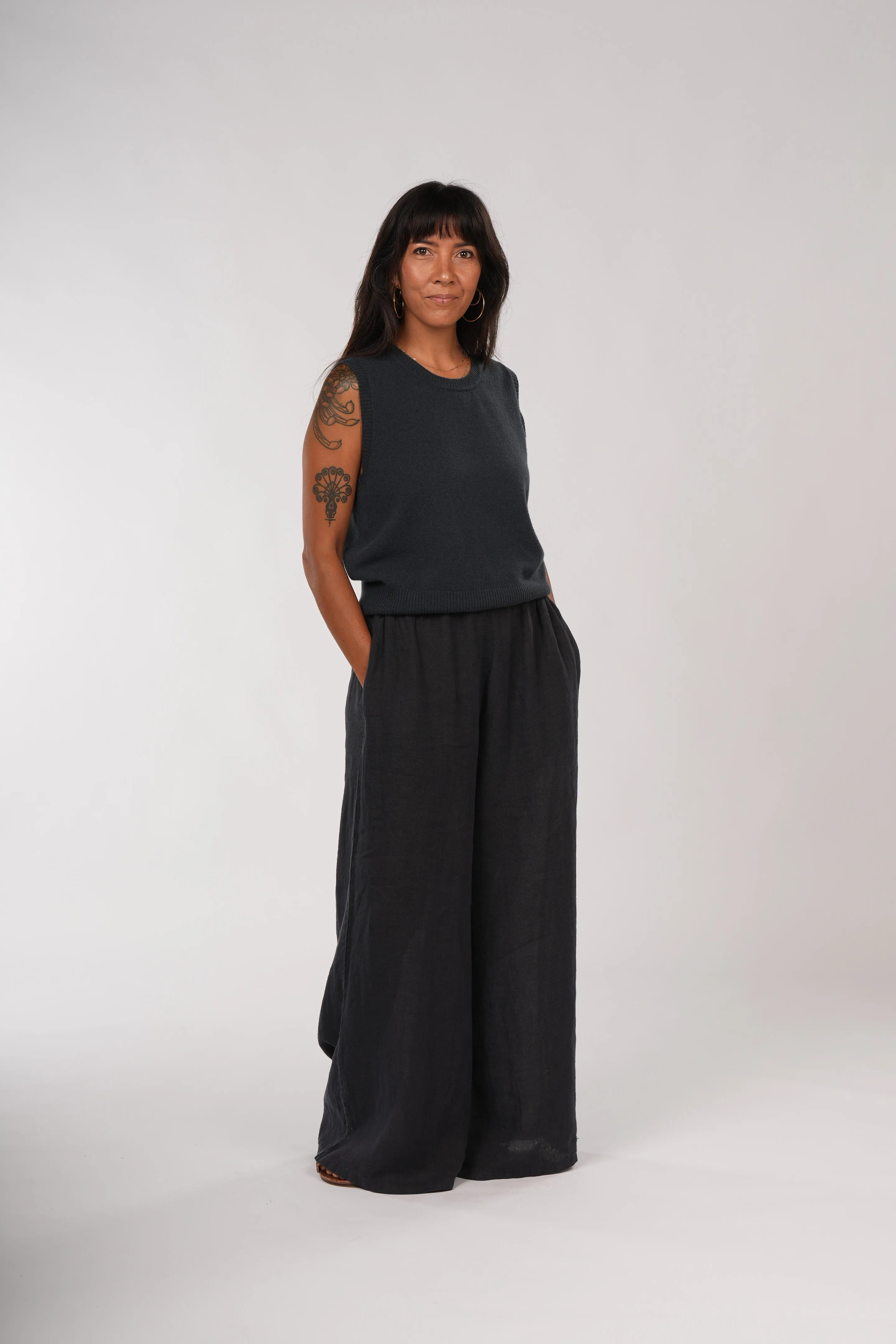 Jambes Full-Length Linen Pants