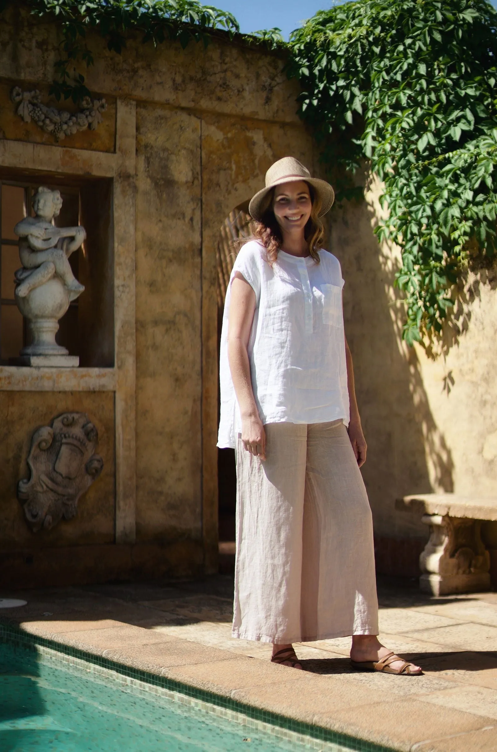 Jambes Full-Length Linen Pants