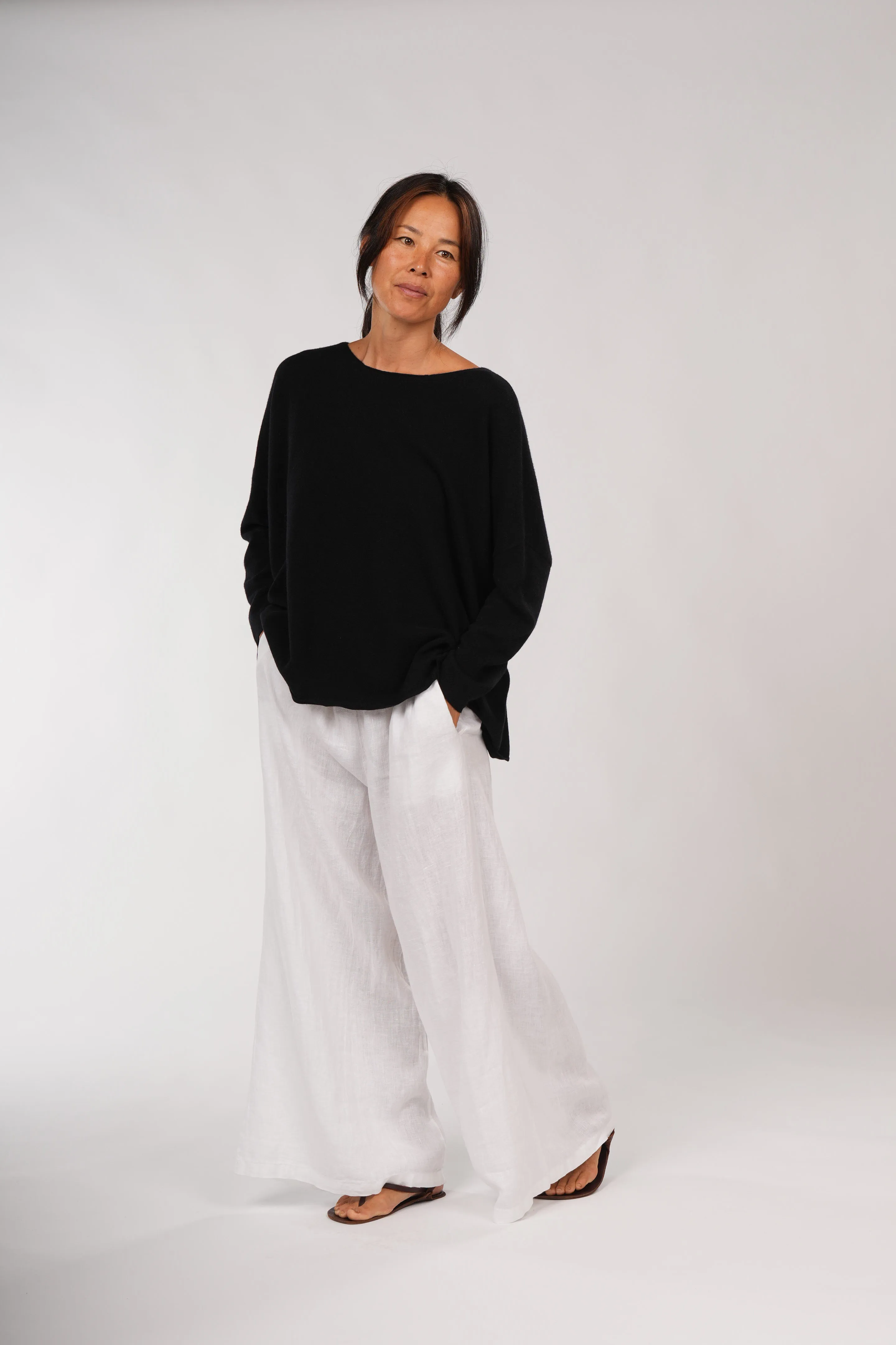 Jambes Full-Length Linen Pants