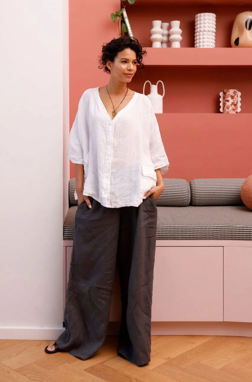 Jambes Full-Length Linen Pants
