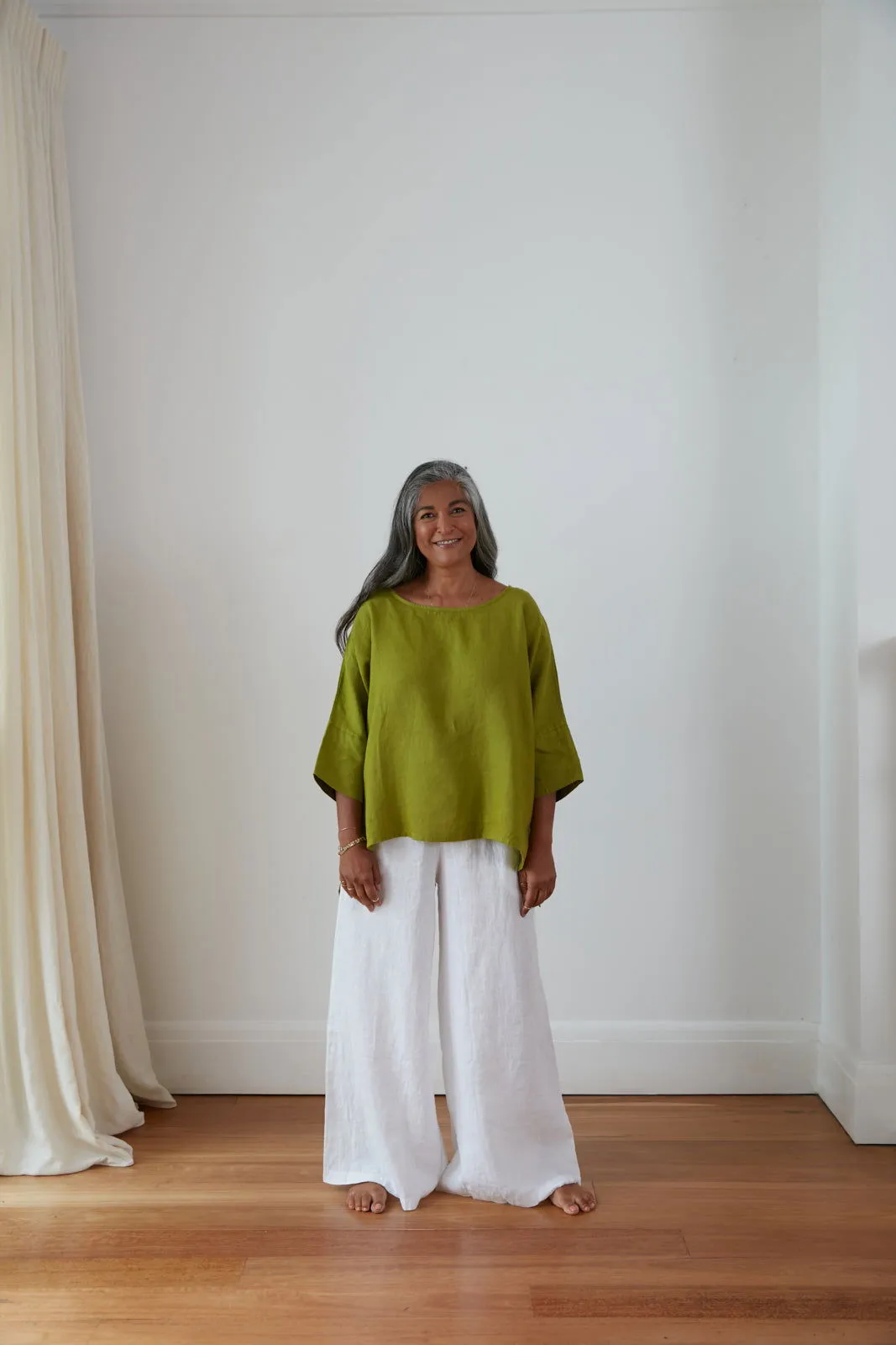 Jambes Full-Length Linen Pants