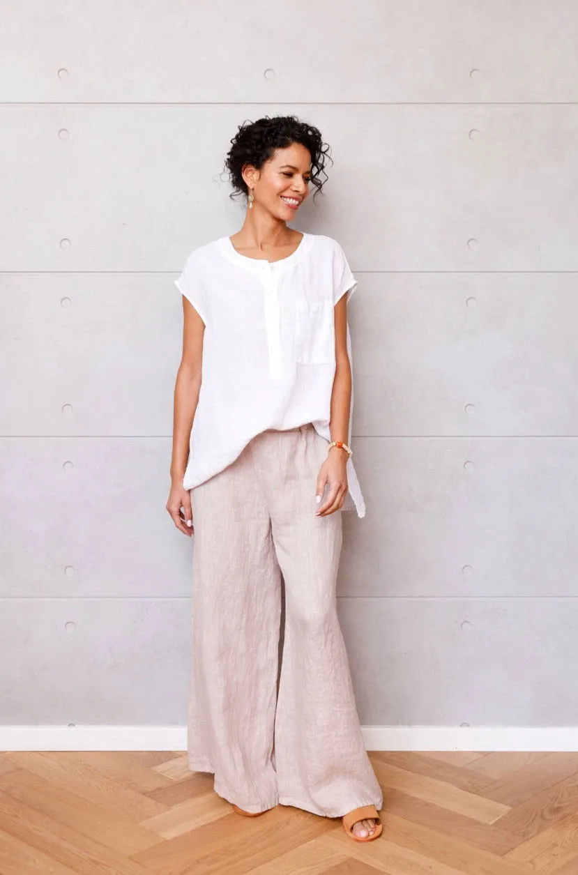 Jambes Full-Length Linen Pants