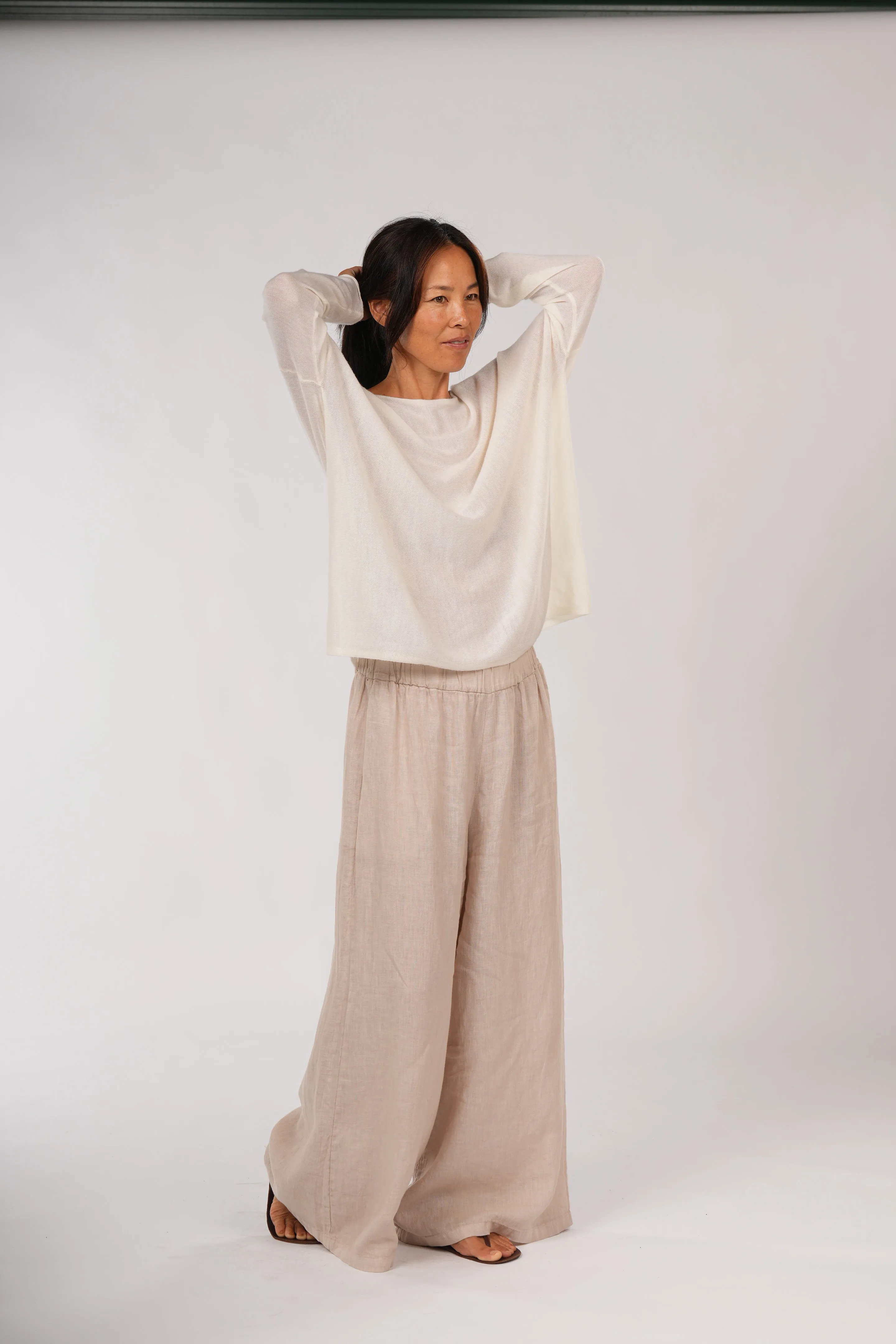 Jambes Full-Length Linen Pants