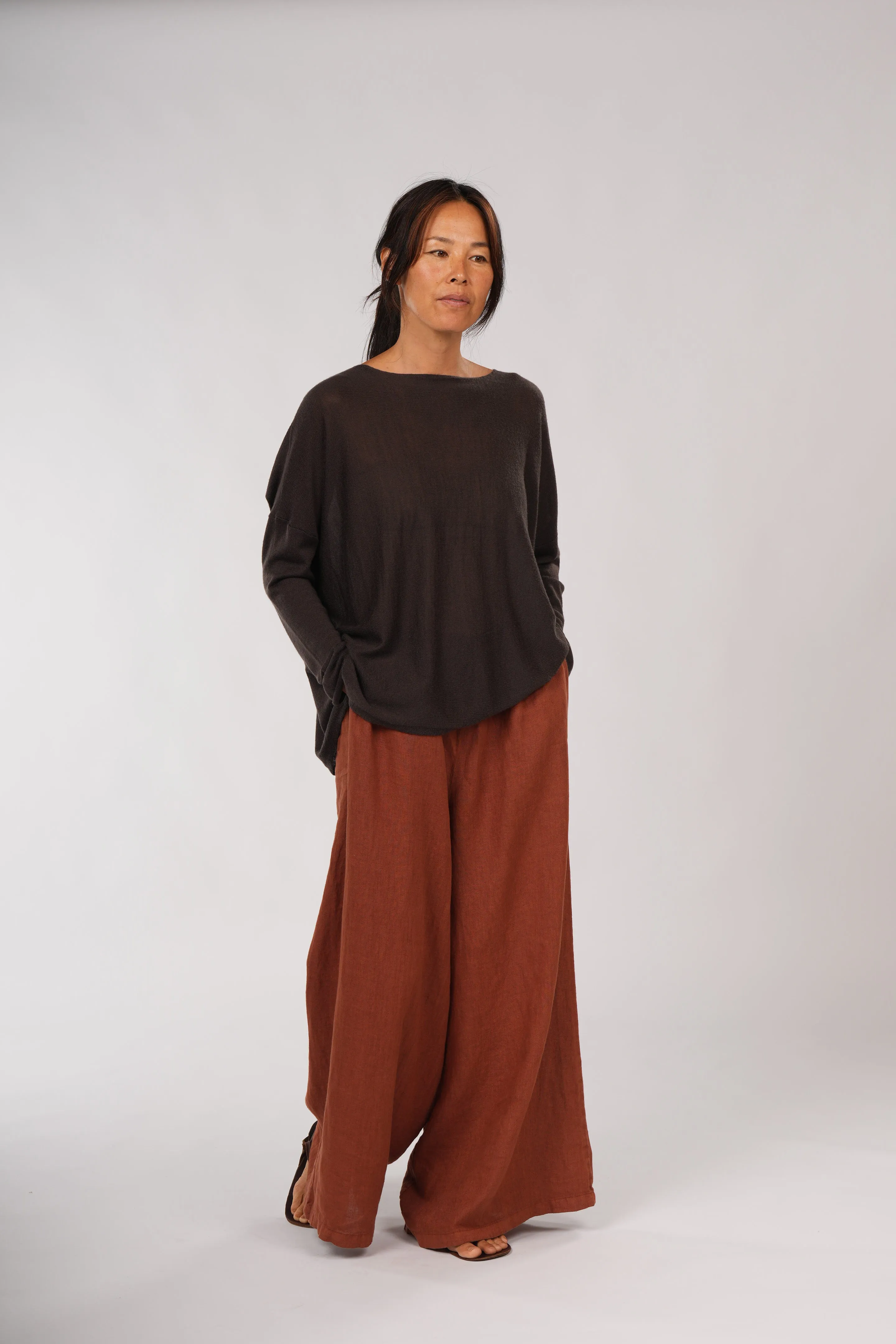 Jambes Full-Length Linen Pants