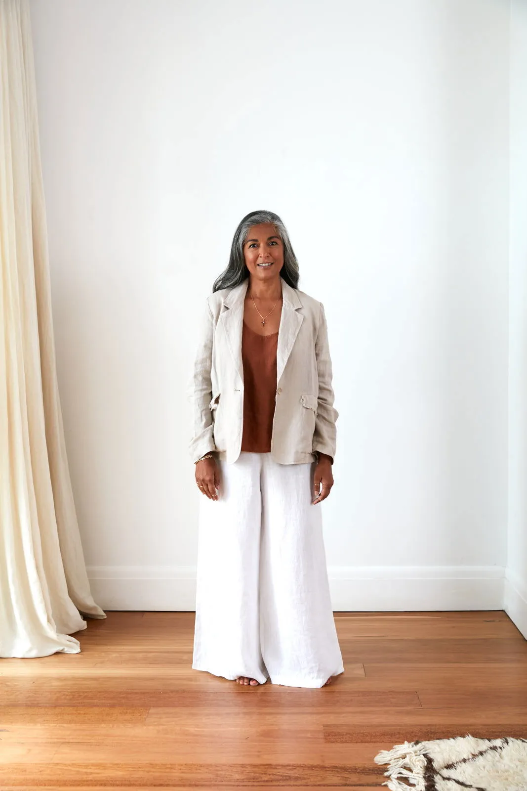 Jambes Full-Length Linen Pants