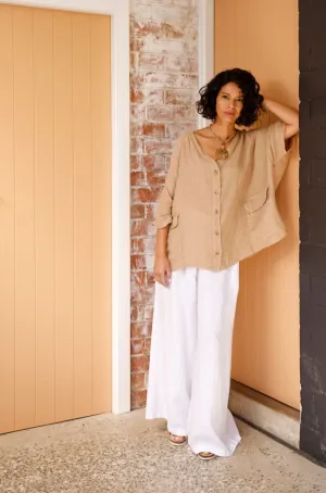 Jambes Full-Length Linen Pants