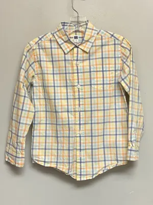 Janie and Jack Size 6 Blue & Yellow Plaid Cotton Boys Shirts & Polos