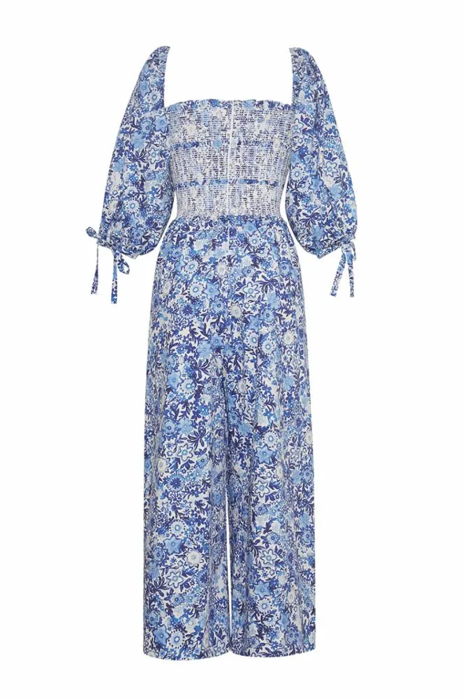 Jazzy Jumpsuit in Blooming Blue