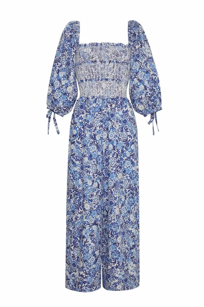 Jazzy Jumpsuit in Blooming Blue