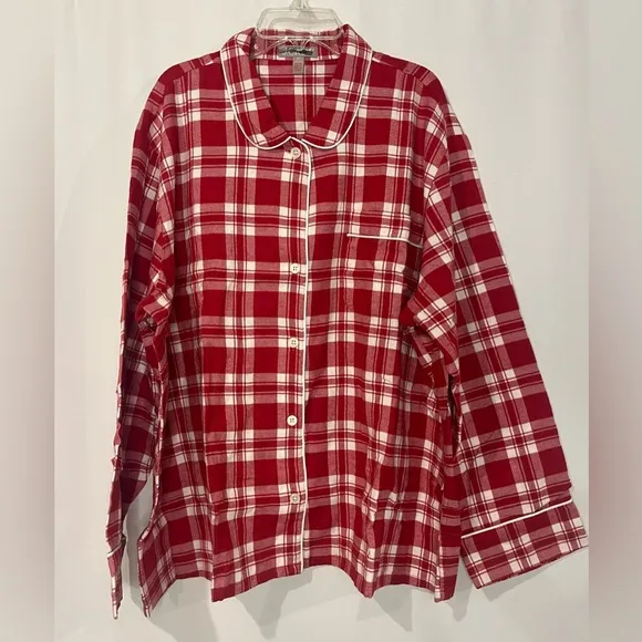 J.Crew NWOT Cotton flannel pajama pant set in plaid