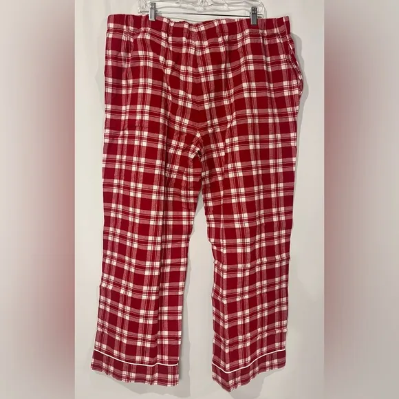 J.Crew NWOT Cotton flannel pajama pant set in plaid