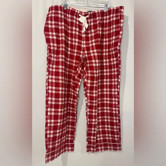 J.Crew NWOT Cotton flannel pajama pant set in plaid