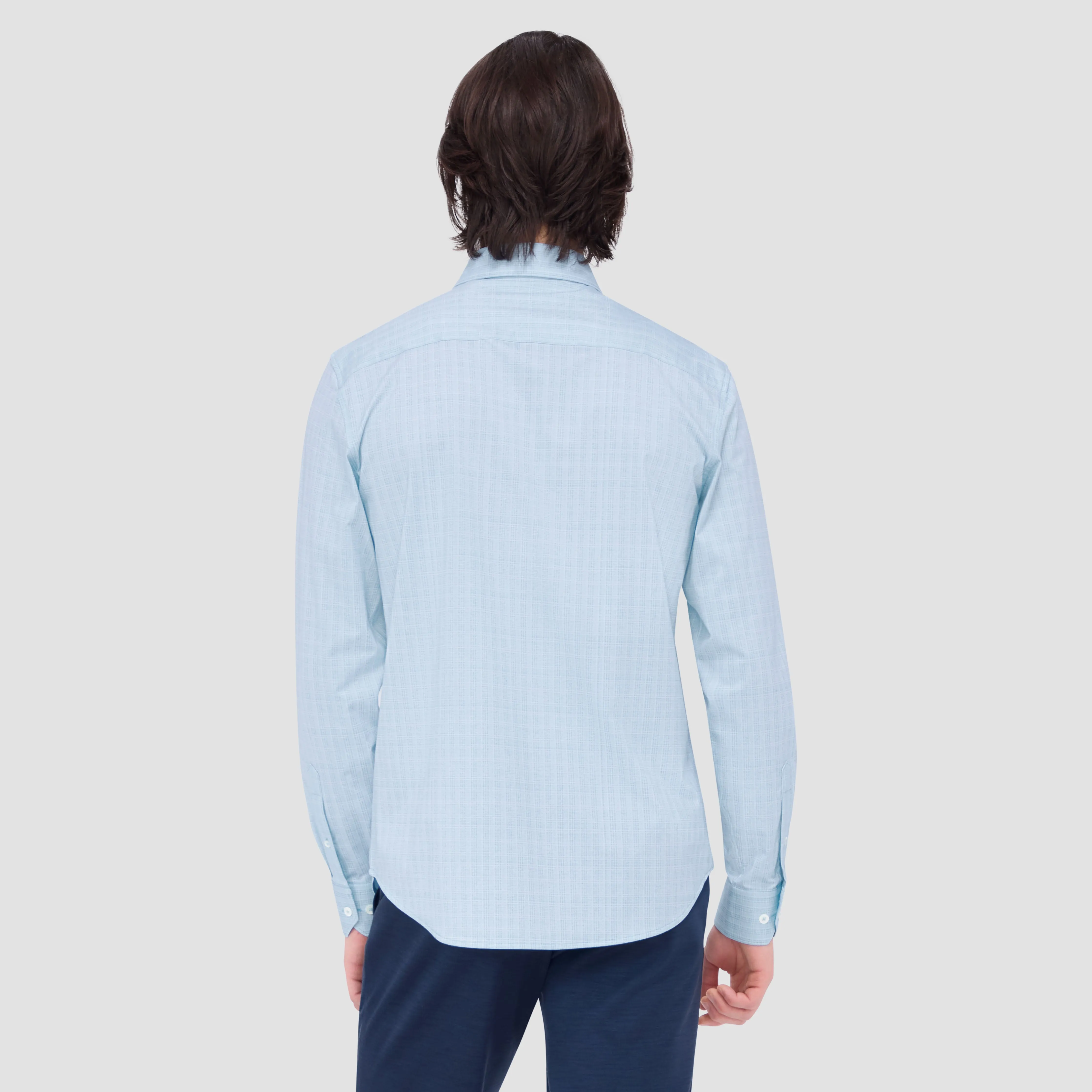 Jimmy Double Sided Plaid/Herringbone OoohCotton Shirt