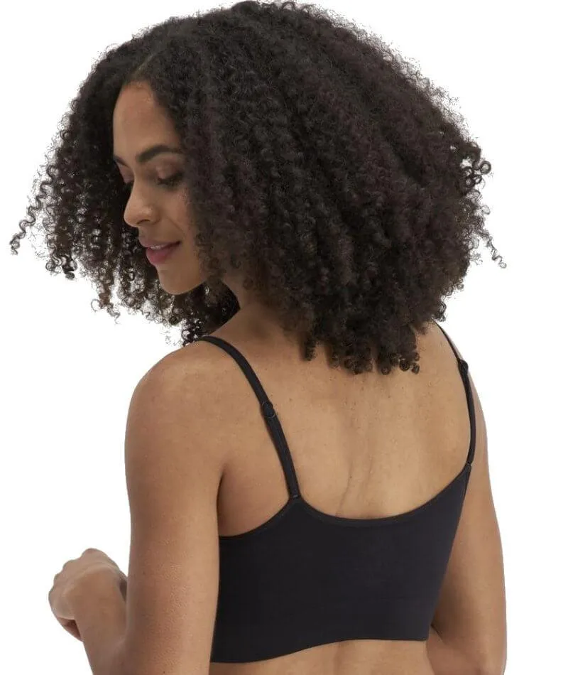 Jockey Skimmies Wire-Free Crop Top - Black