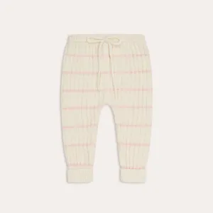 Joey Ribbed Pants - Pink Stripe