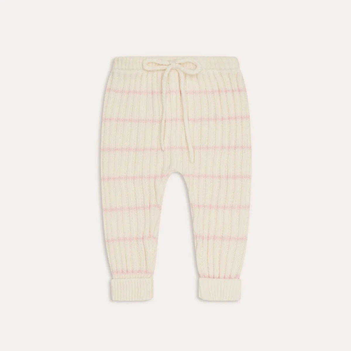 Joey Ribbed Pants - Pink Stripe