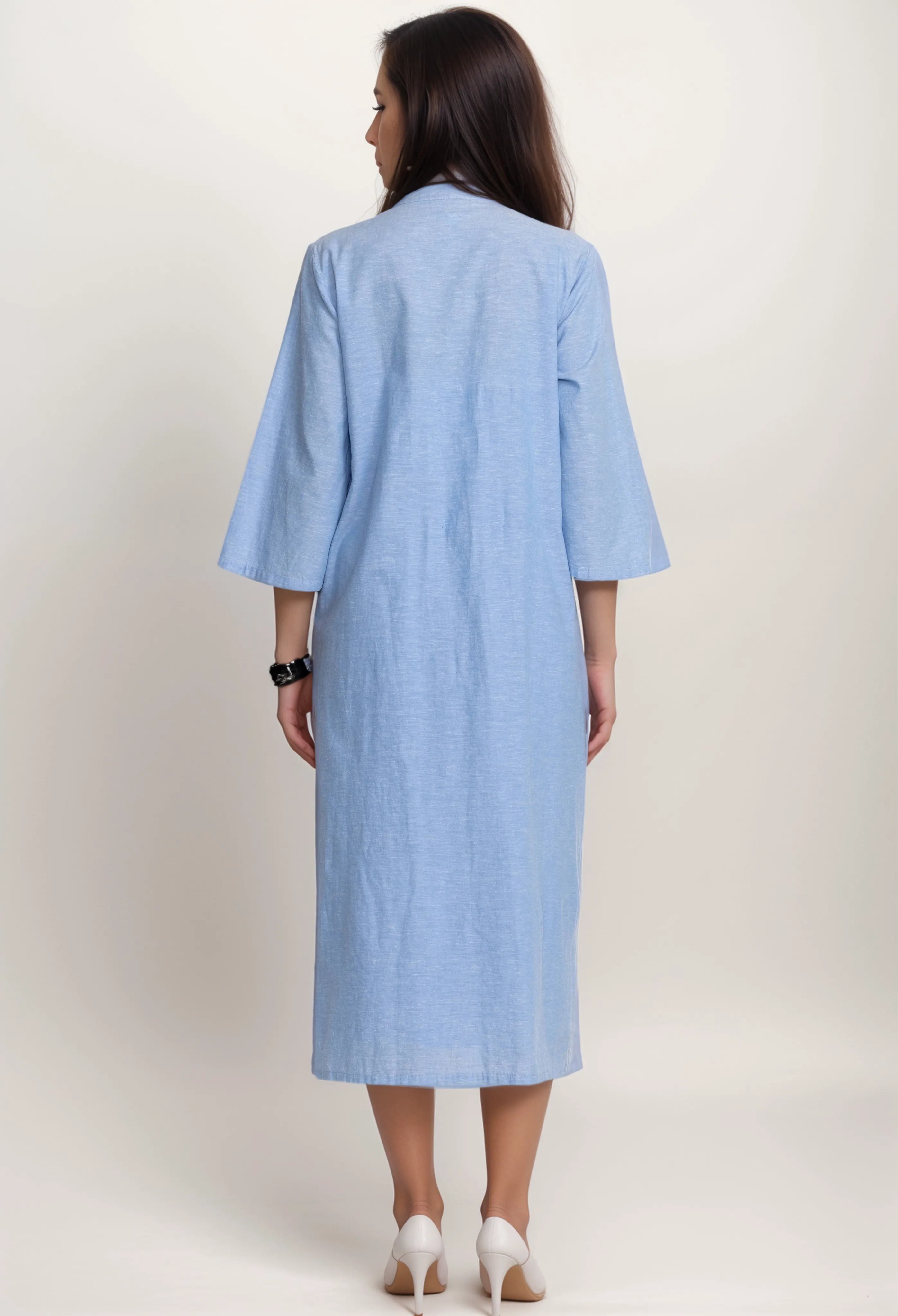 Johnny Was Workshop Camellia Mandarin Collar Dress W33724