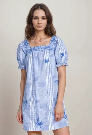 Johnny Was Workshop Marbella Square Neck Park Dress W31822 Boho Chic