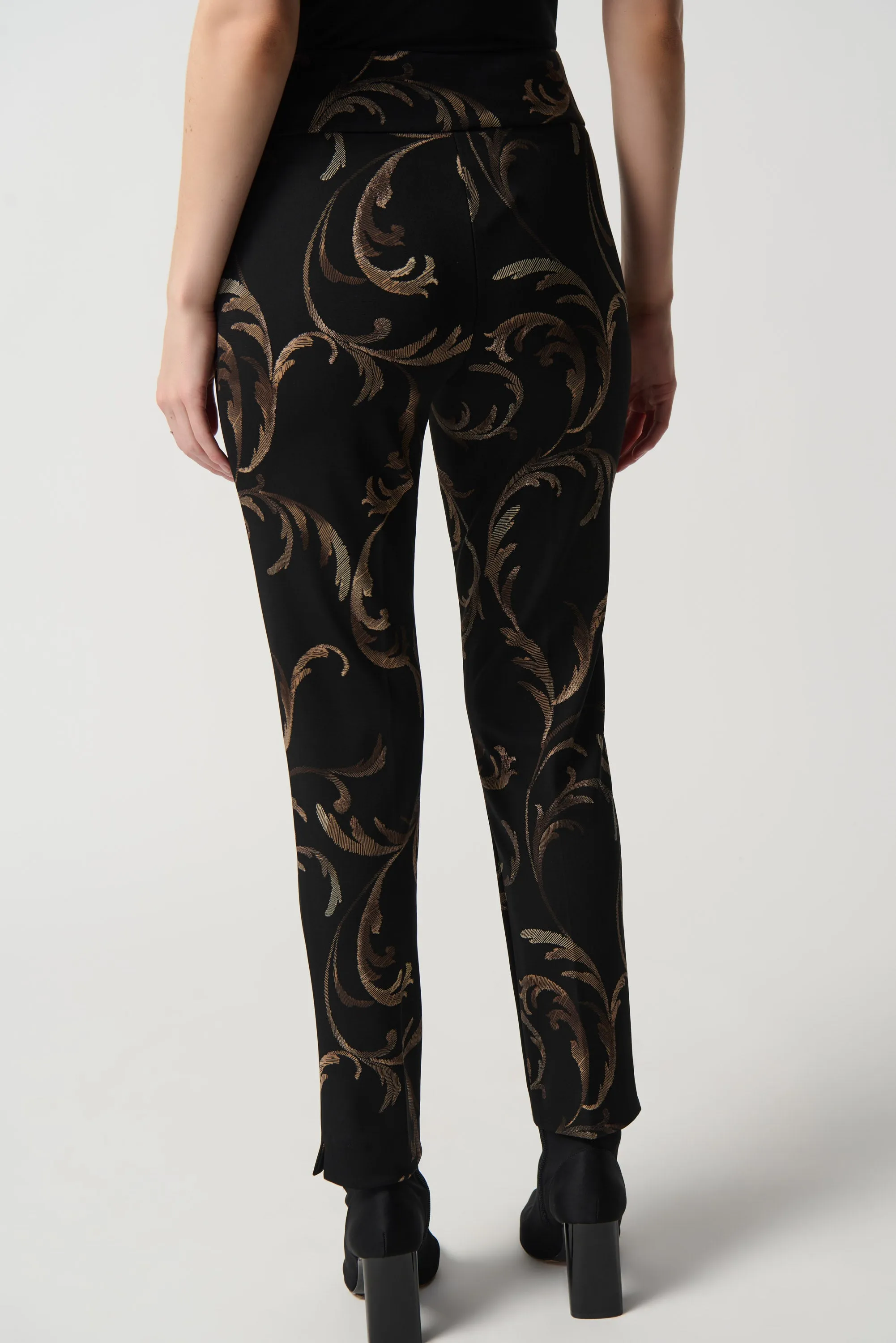 Joseph Ribkoff Printed Silky Knit Slim Fit Pull-On Pants Jr234293