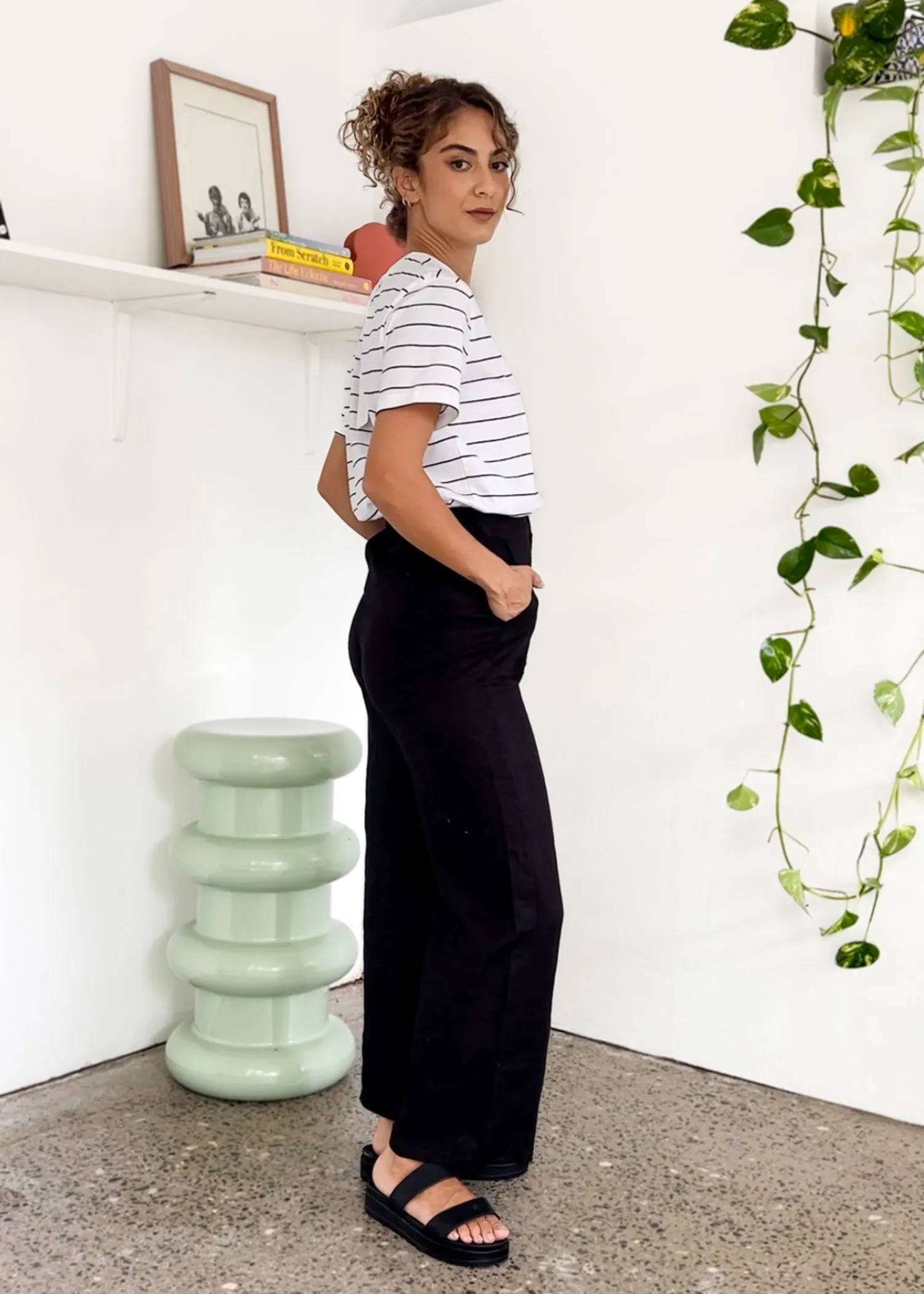 JUDE LINEN PANTS - BLACK