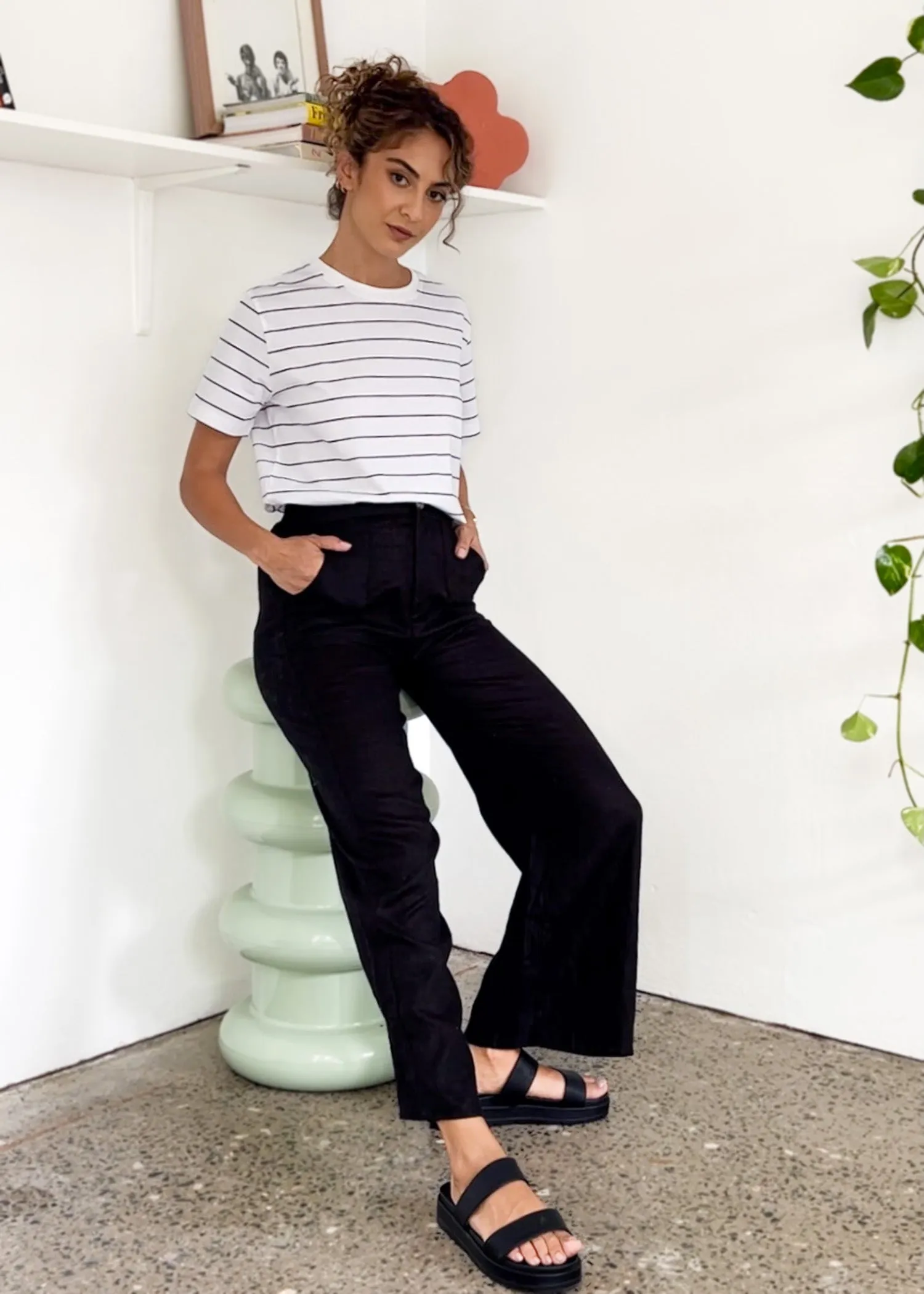 JUDE LINEN PANTS - BLACK