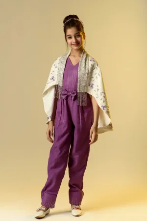 Jumpsuit & Cape Shawl Set