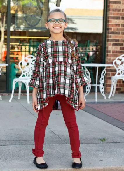 Juniper Plaid High Low