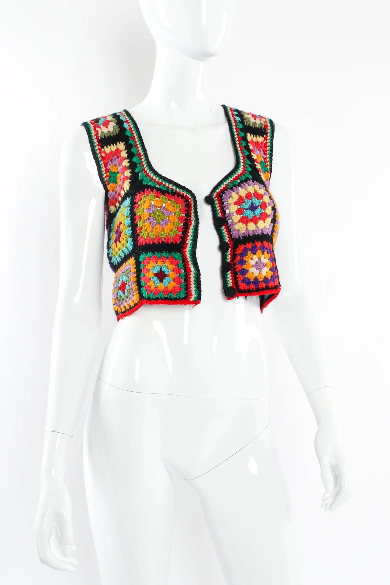 Kaleidoscope Wool Crop Vest