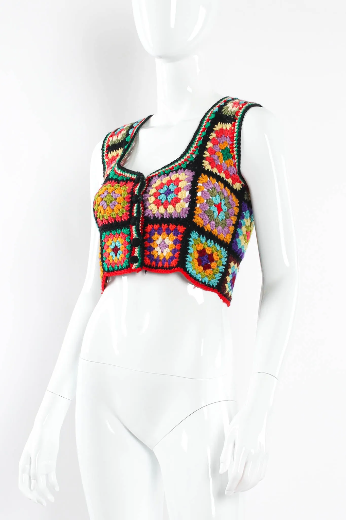 Kaleidoscope Wool Crop Vest