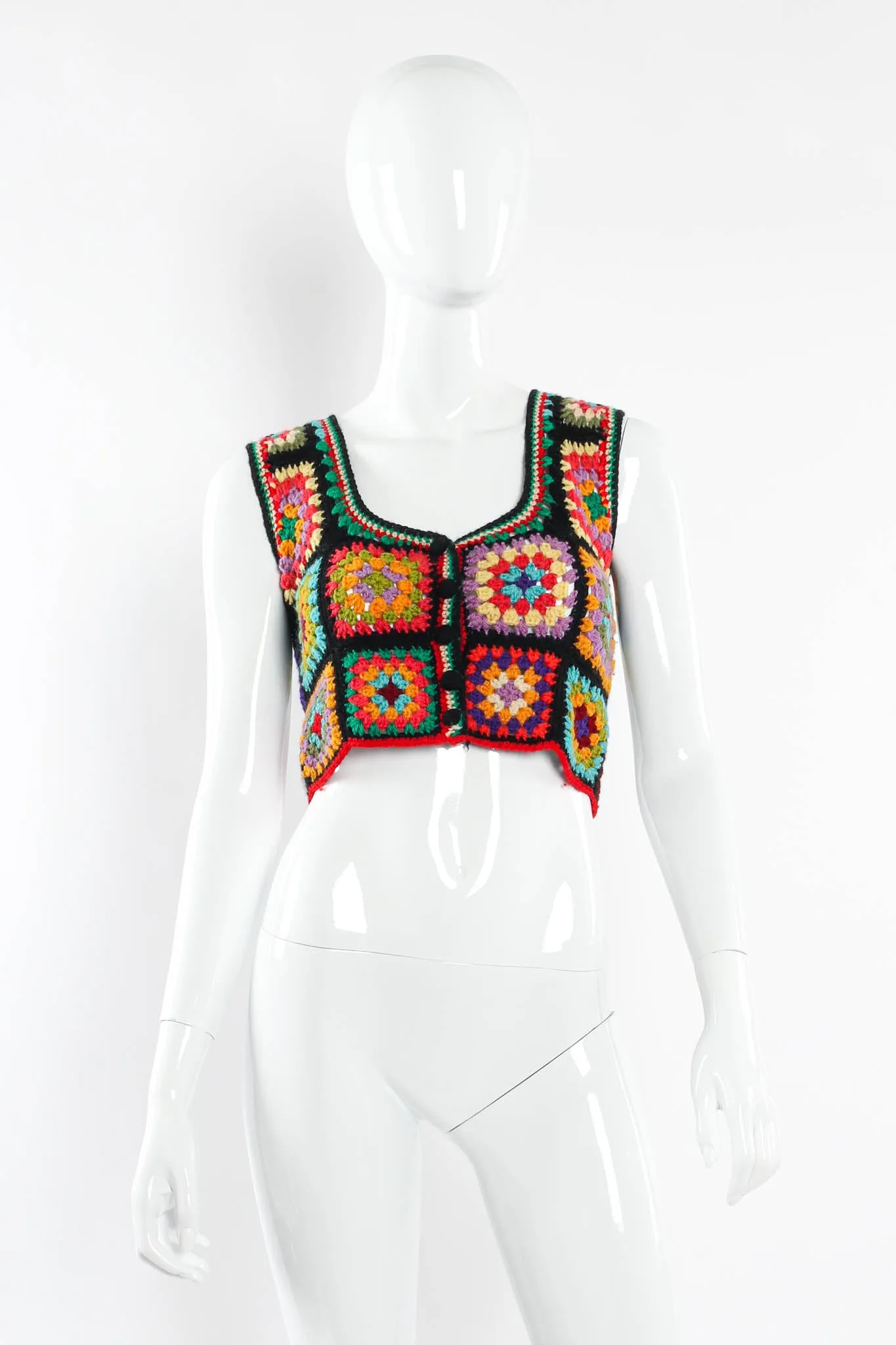 Kaleidoscope Wool Crop Vest