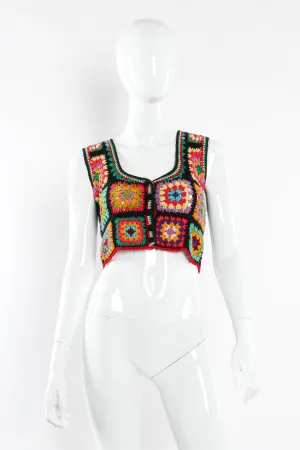 Kaleidoscope Wool Crop Vest