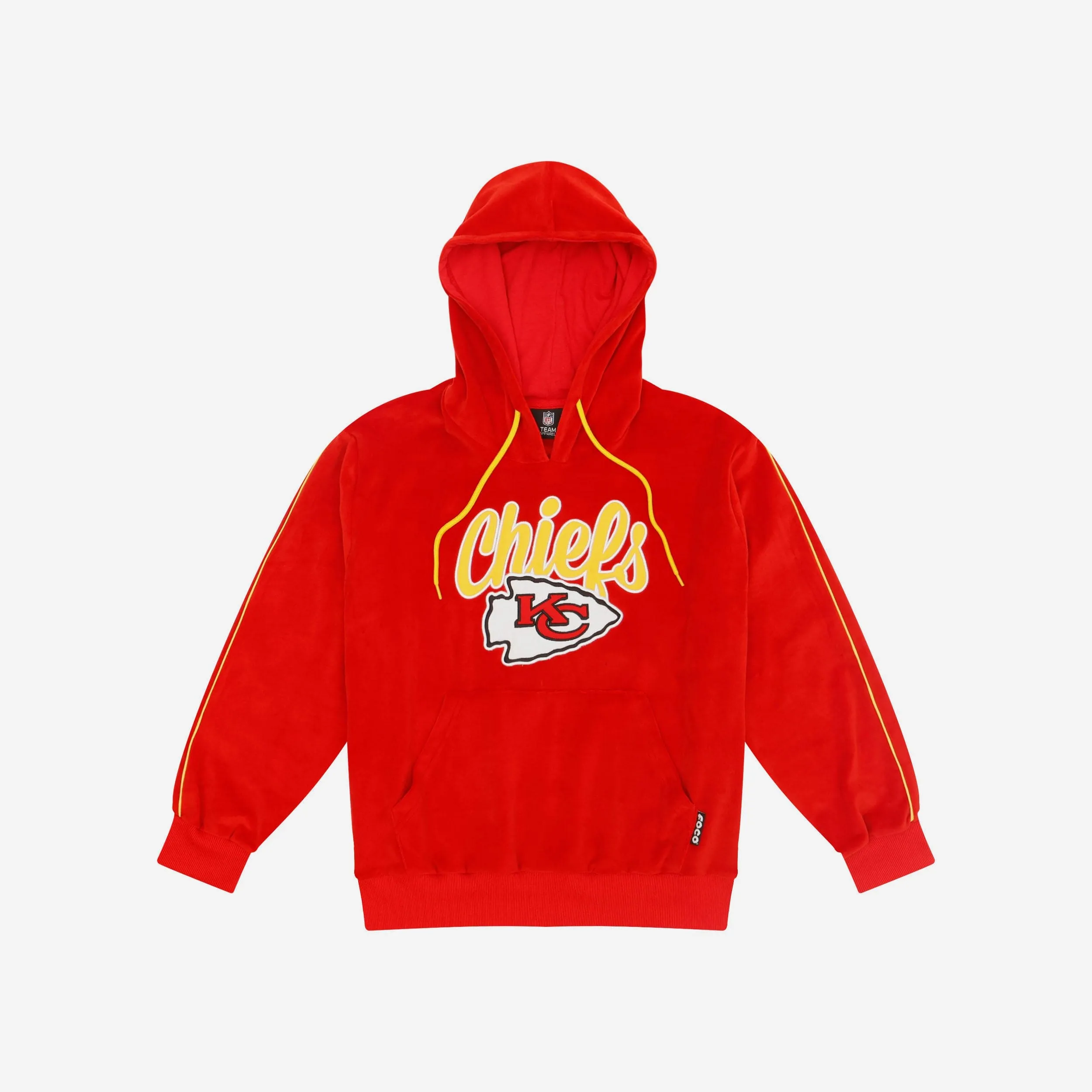 Kansas City Chiefs Womens Velour Hooded Sweatshirt