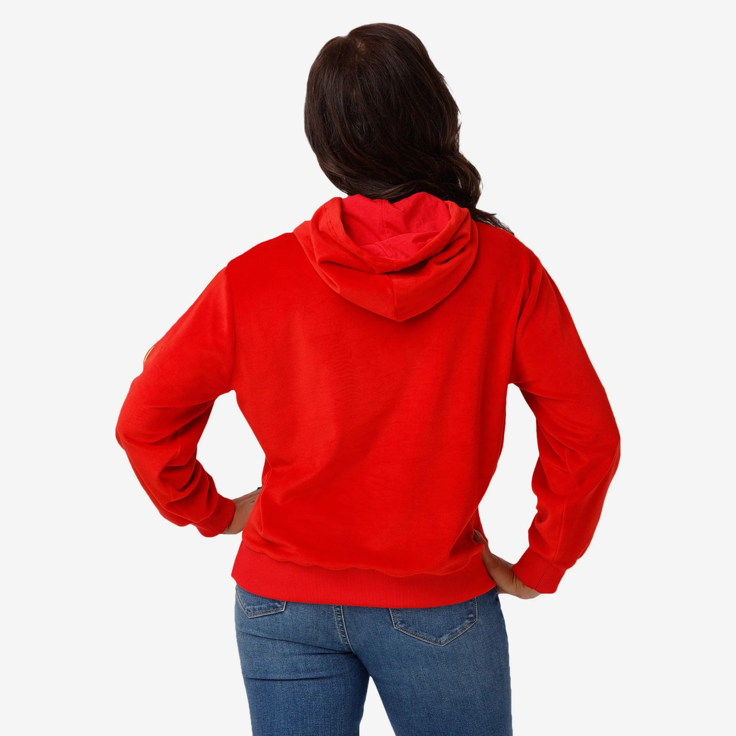Kansas City Chiefs Womens Velour Hooded Sweatshirt