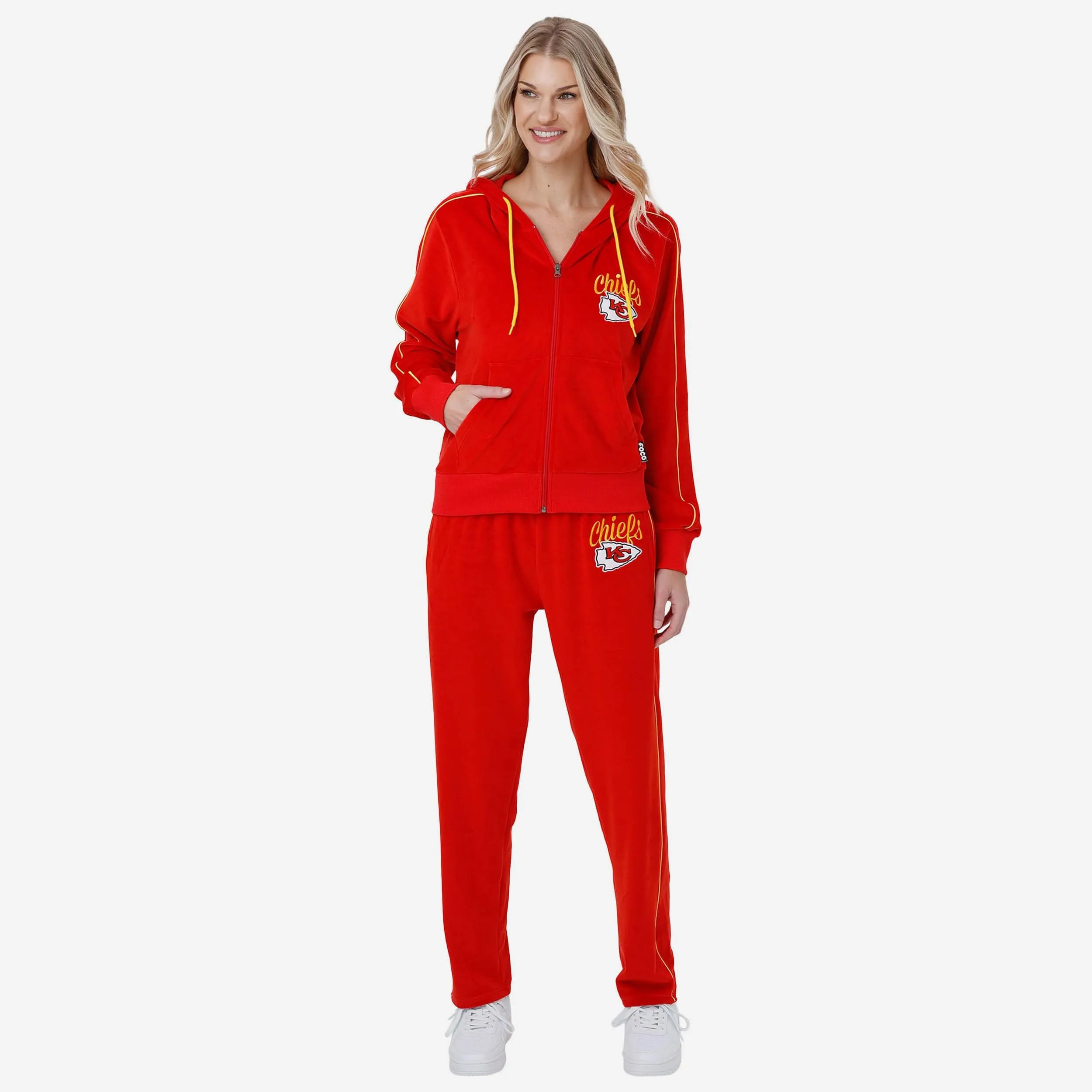 Kansas City Chiefs Womens Velour Pants