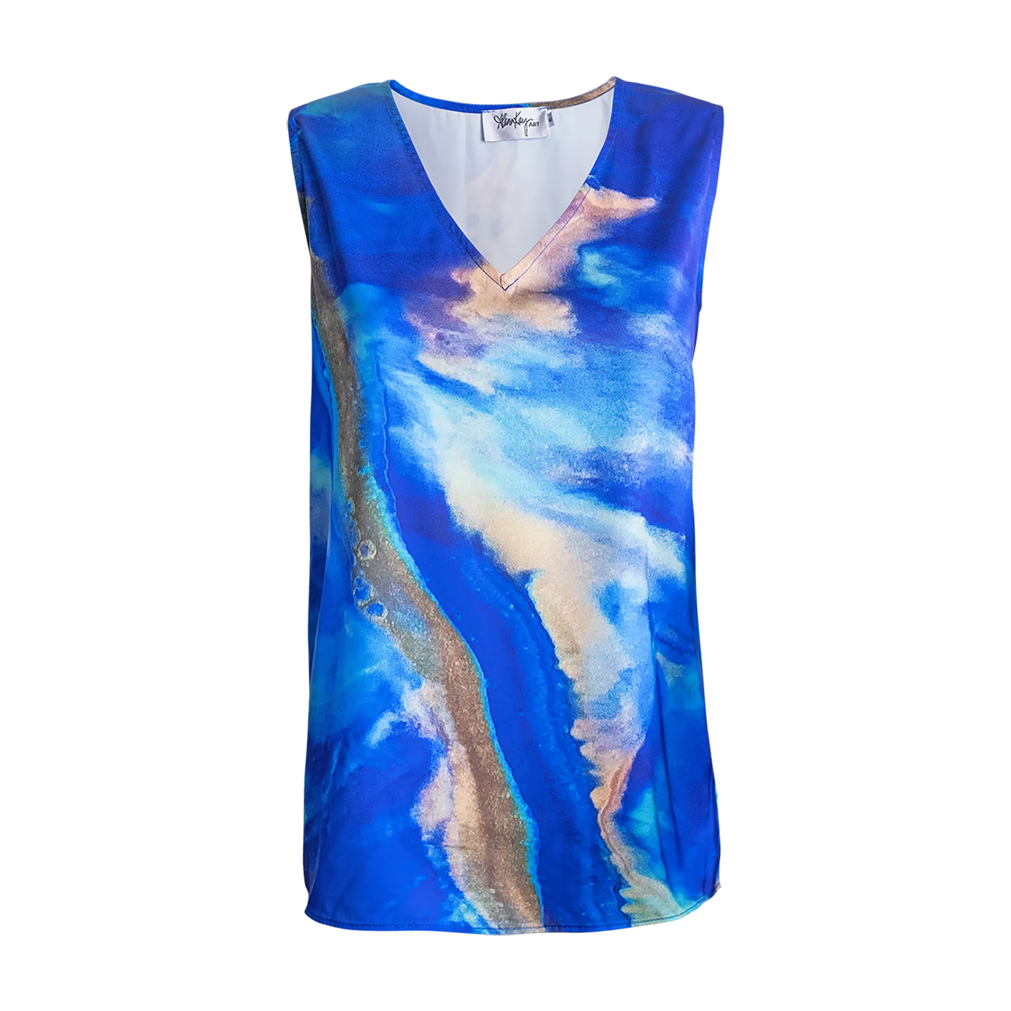 Katie Sleeveless V-Neck Blouse