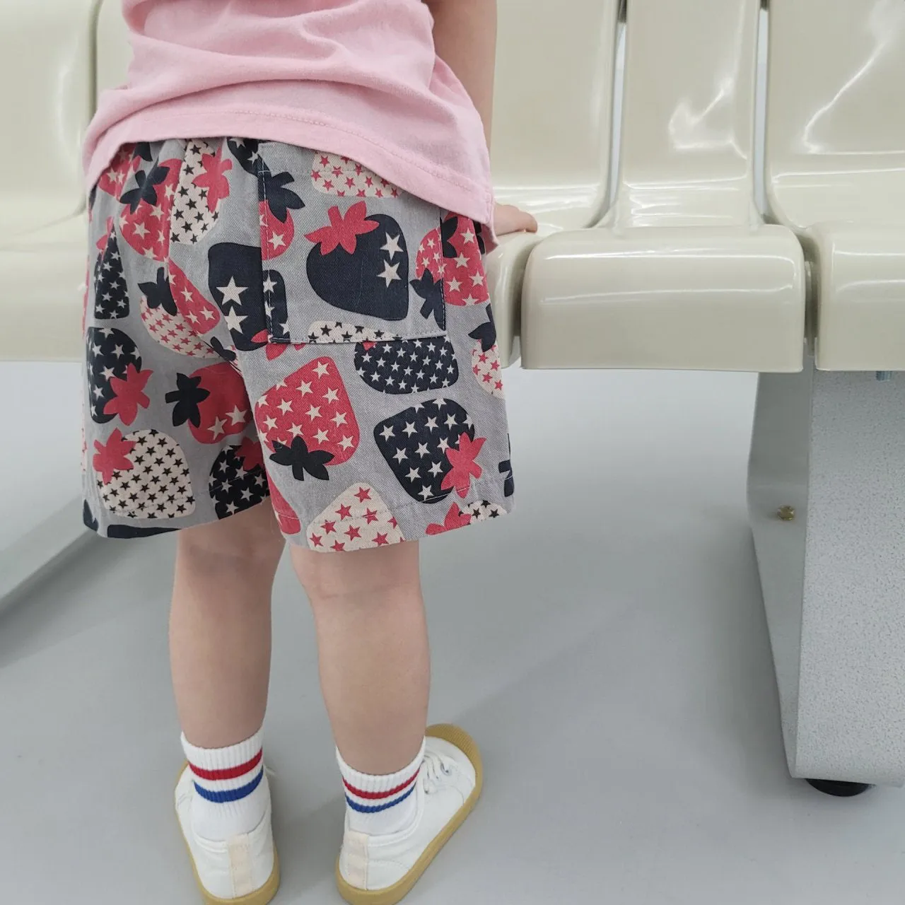 Kids Perfect Summer Strawberry Pants - Grey