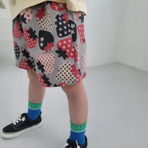 Kids Perfect Summer Strawberry Pants - Grey