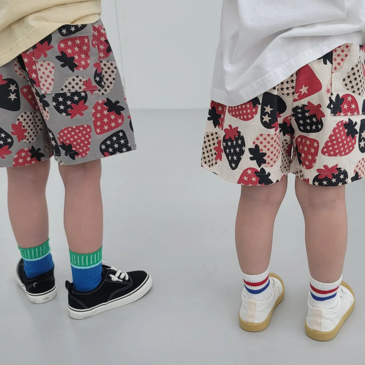 Kids Perfect Summer Strawberry Pants - Grey