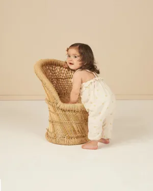 Kinsley Jumpsuit- Yellow Polka Dot