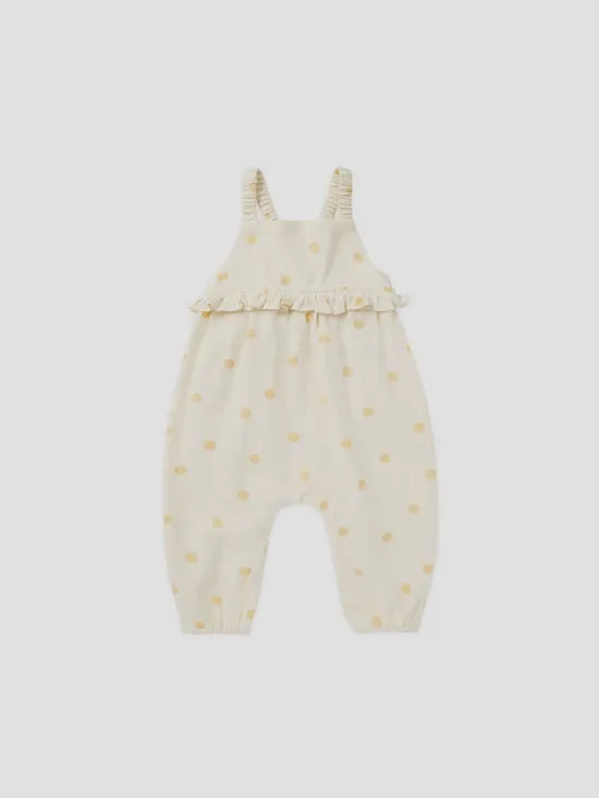 Kinsley Jumpsuit- Yellow Polka Dot