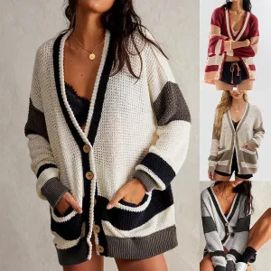 Knitted Coat Plus Size Cardigan Sweater