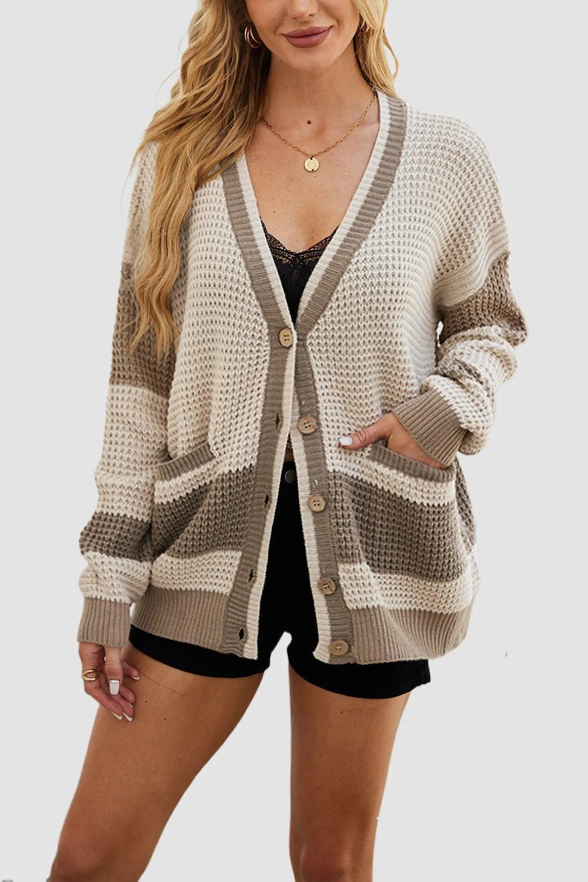 Knitted Coat Plus Size Cardigan Sweater