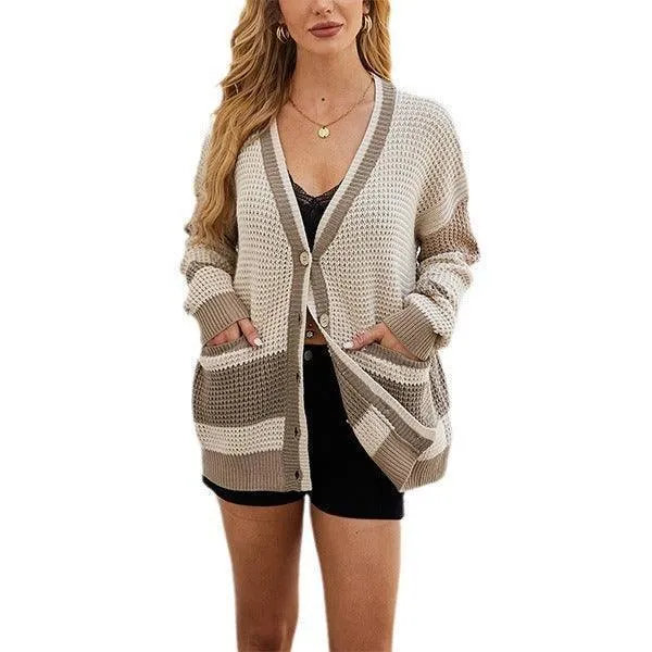 Knitted Coat Plus Size Cardigan Sweater