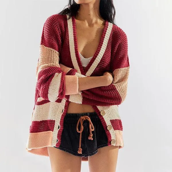 Knitted Coat Plus Size Cardigan Sweater
